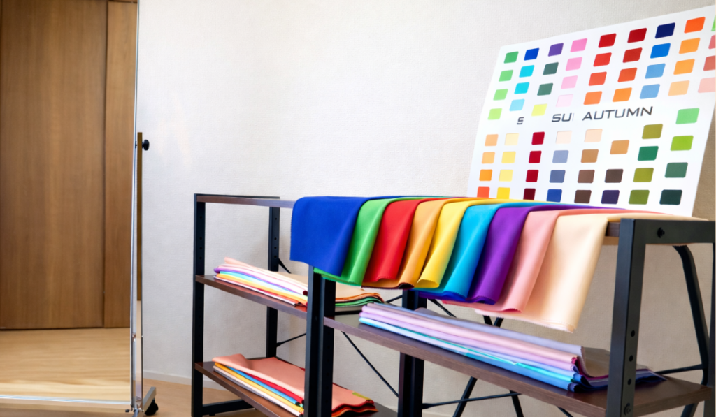 松戸m.i styleで使う120枚のカラードレープの写真